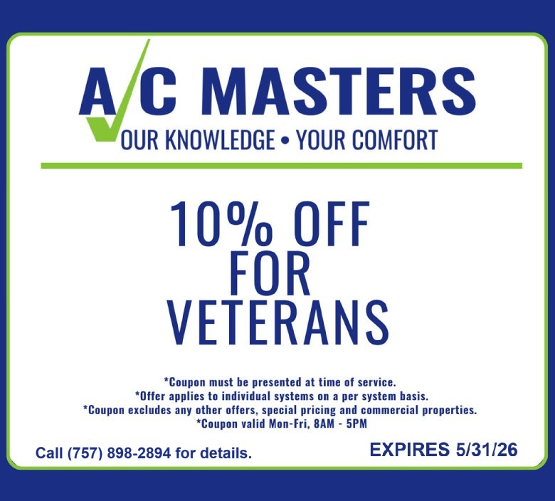 10% off For Veterans - Expires 5/31/26